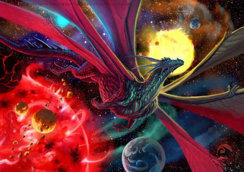 Space Dragon by Piya Wannachaiwong | Open Edition Art Print