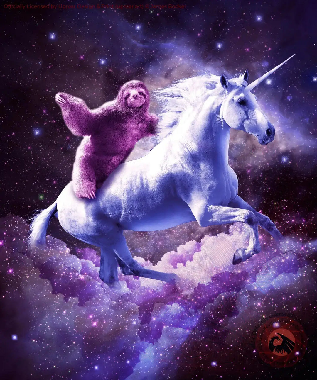 Space Sloth Riding On Unicorn James Booker