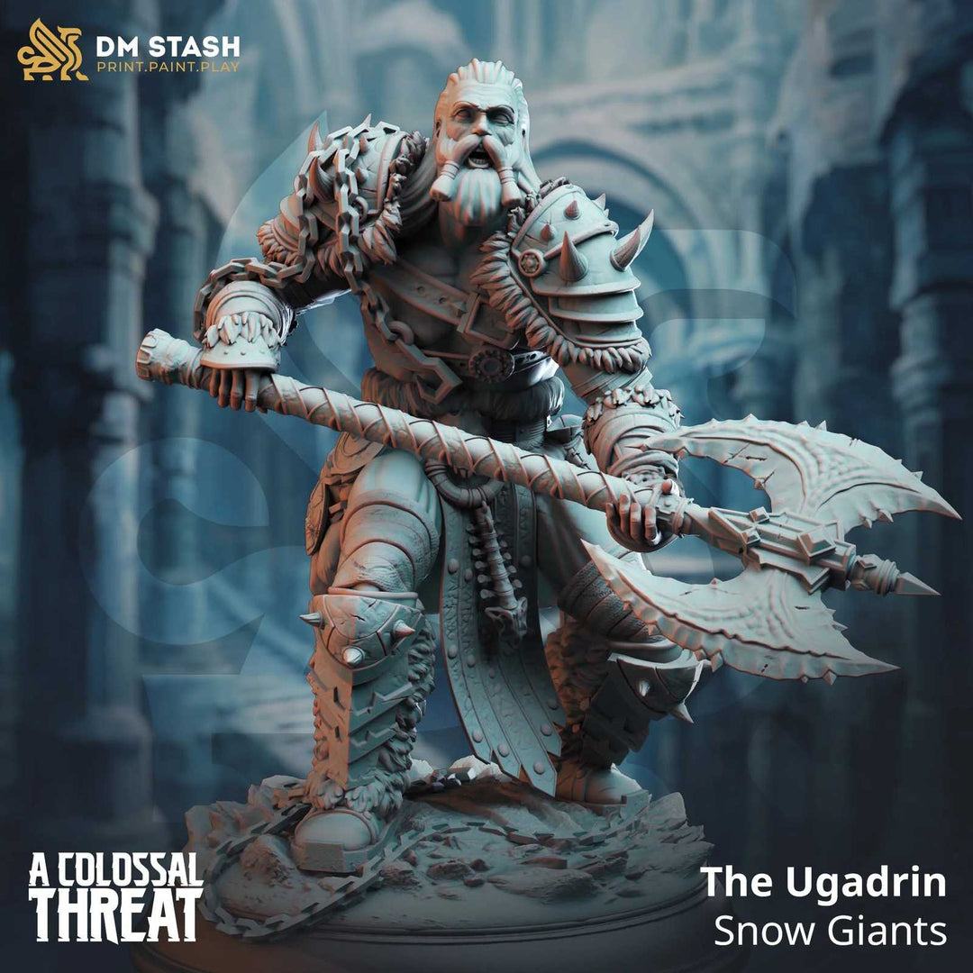 Snow Giants scale model for fantasy tabletop gaming