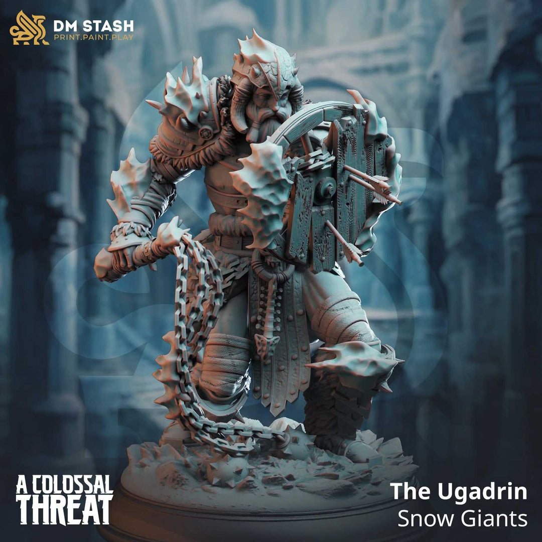Fantasy dwarf warrior with spiked armor and shield