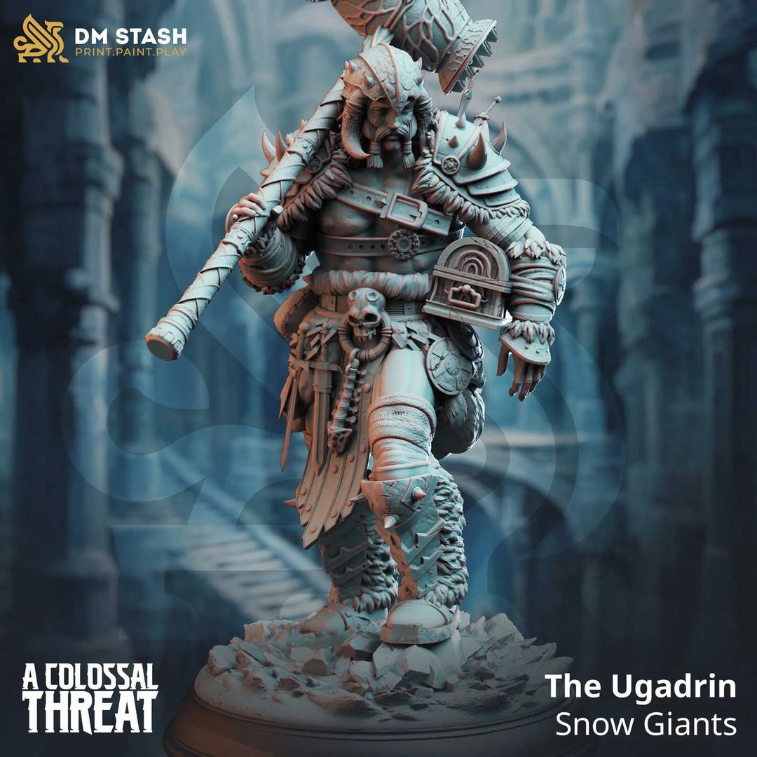 The Ugadrin Snow Giants scale model for fantasy tabletop gaming
