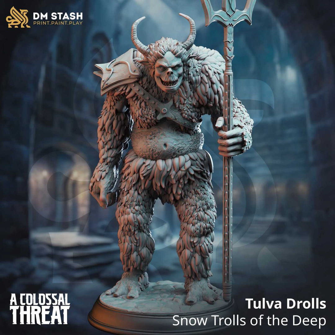 Snow Trolls of the Deep scale model