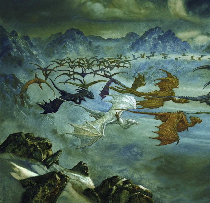 Fantasy dragon art print