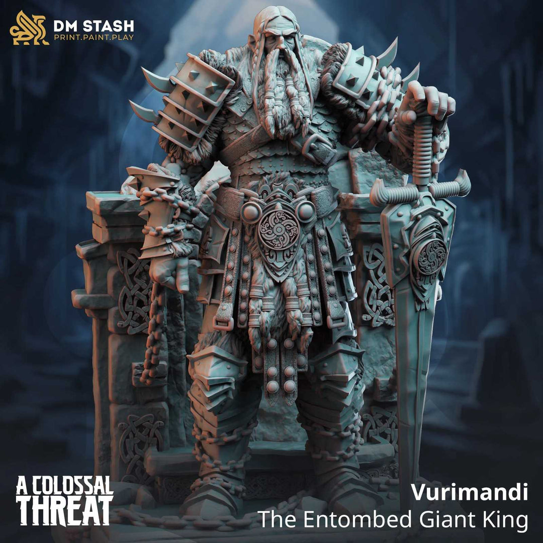 Vurimandi giant king scale model for fantasy tabletop gaming