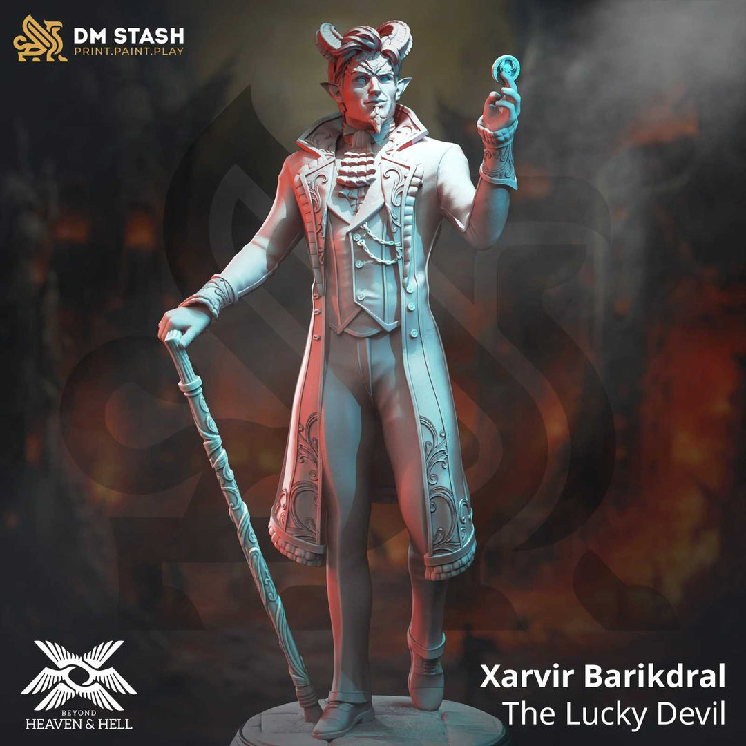 Fantasy demon figure scale model