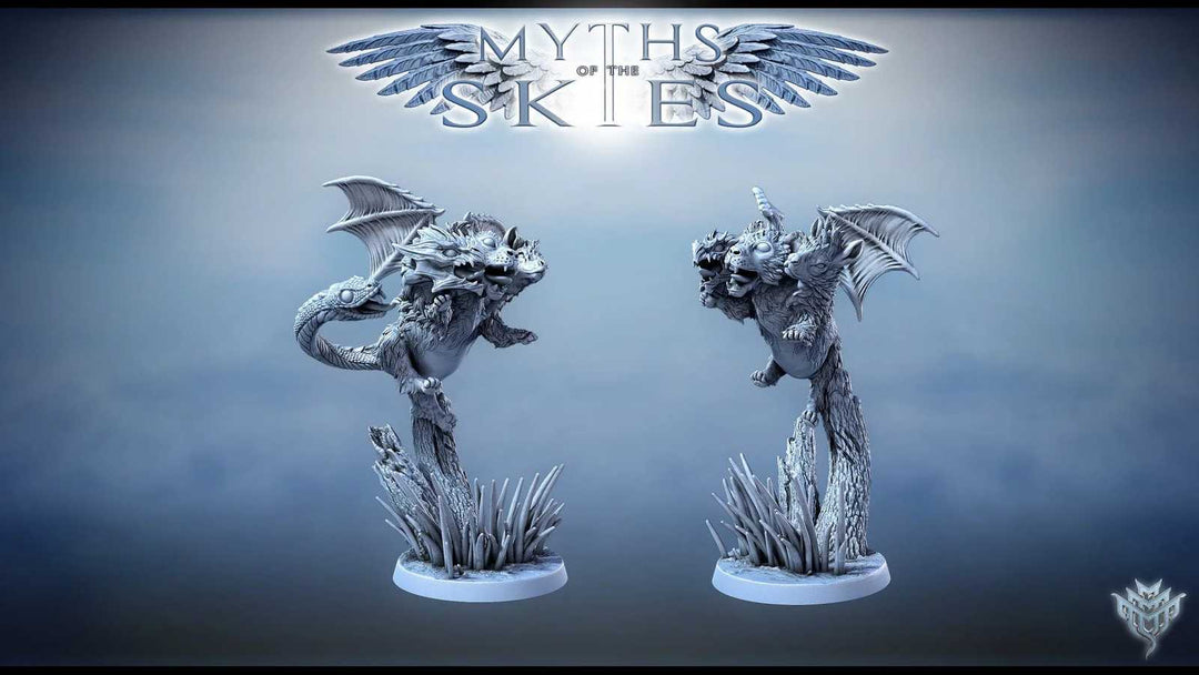 Young Chimera scale models for tabletop gaming and miniatures