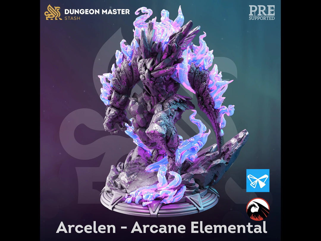 Arcelan -Arcane Elemental - Masters of the Arcane by Dungeon Master Stash | Printing Services by Uproar Design & Print