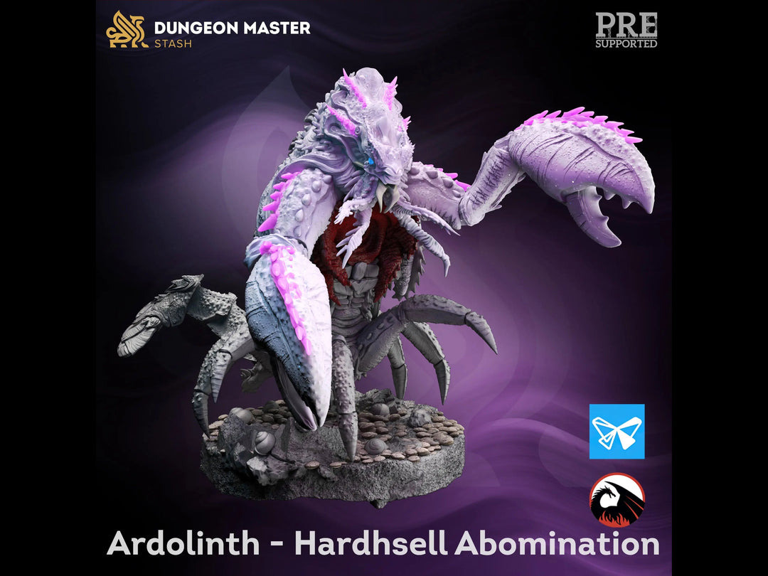 Ardolinth - Hardshell Abomination - Brawn & Brains by Dungeon Master Stash | Printing Services by Uproar Design & Print