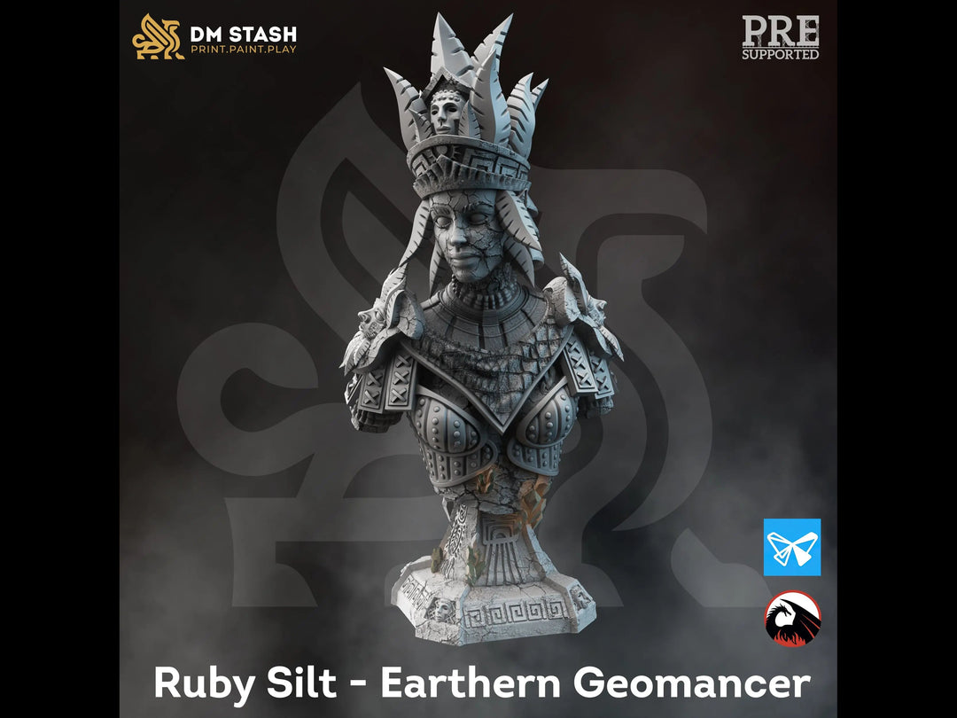 BUST - Ruby Silt - Earthern Geomancer Dungeon Master Stash
