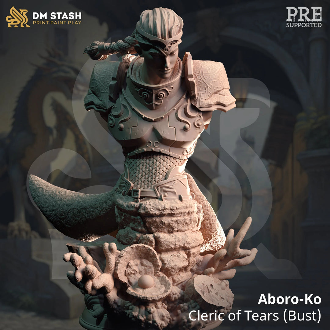 Bust of Aboro-Ko - (Cleric of Tears) Dungeon Master Stash