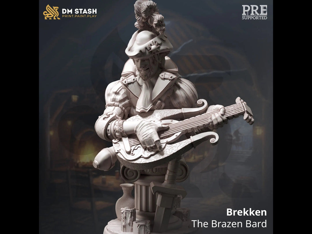 Bust of Brekken The Brazen Bard Dungeon Master Stash