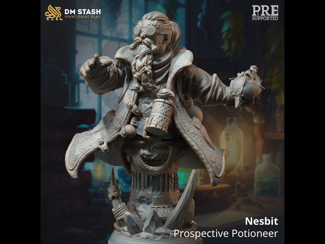 Bust of Nesbit - Prospective Potioneer Dungeon Master Stash
