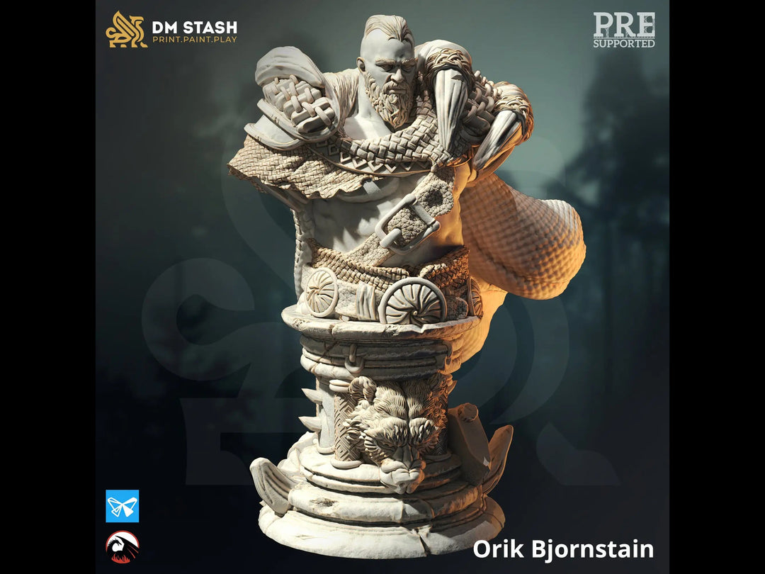 Bust of Orik Bjornstain Dungeon Master Stash