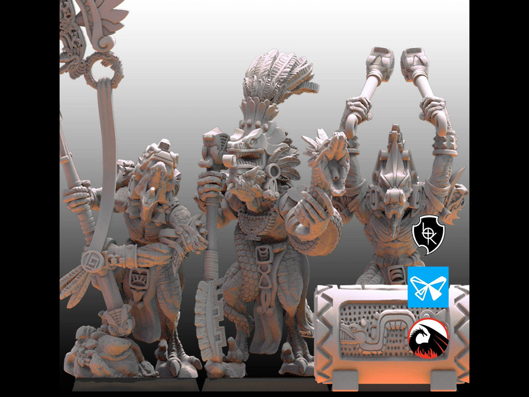 Coatl Guard Command Group - Saurian Ancients by Lost Kingdom | Printing Services by Uproar Design & Print