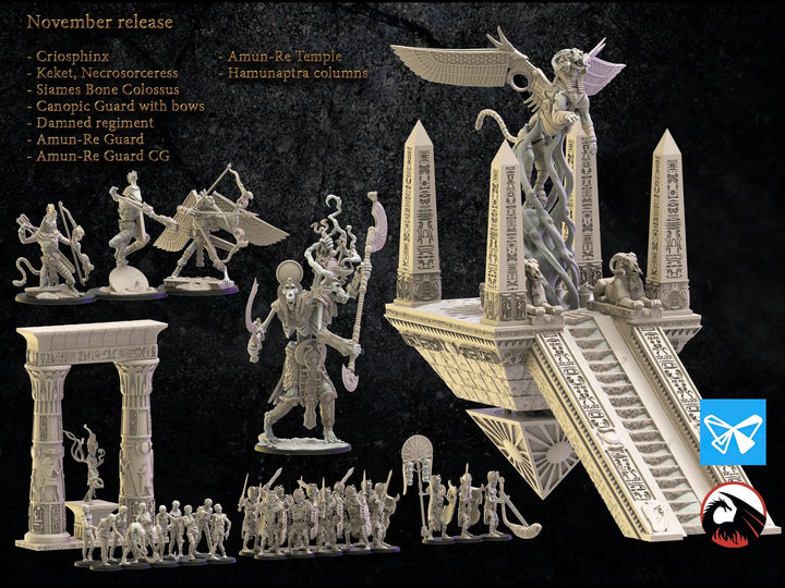 Criosphinx and Amun - Re Temple by Lost Kingdom | Printing Services by Uproar Design & Print
