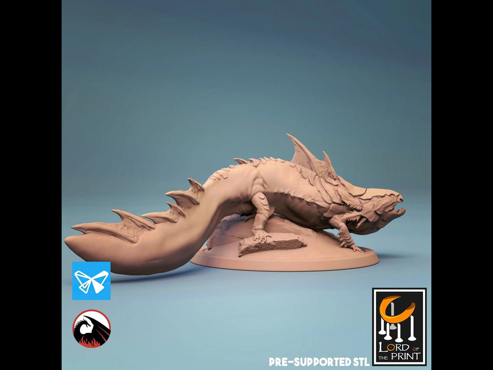 Dunxolotl (Angry Pose) - The Great Tide by Lord of the Print | Printing Services by Uproar Design & Print