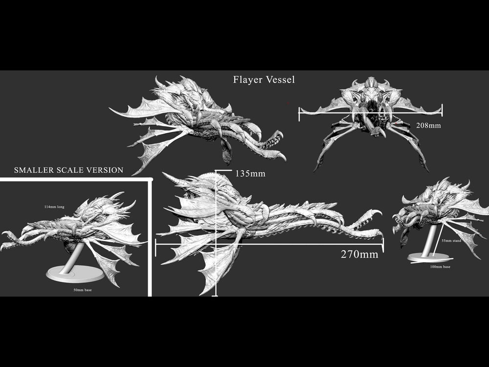 Flayer Vessel/Living Ship Mini Monster Mayhem