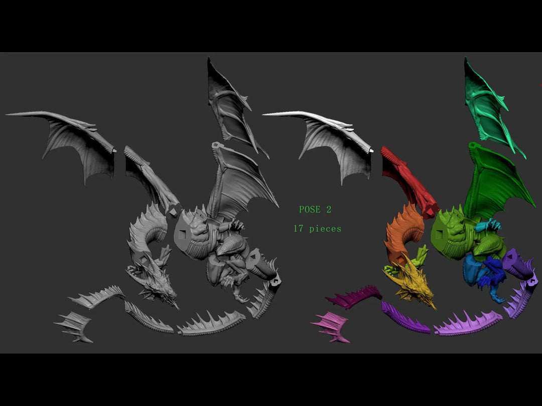 Green Dragon Ver. 2 - (Pre 2022) by Mini Monster Mayhem | Printing Services by Uproar Design & Print