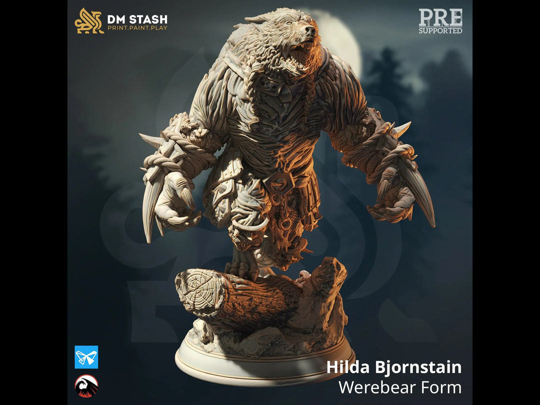 Hilda Bjornstain - Werebear Form Dungeon Master Stash