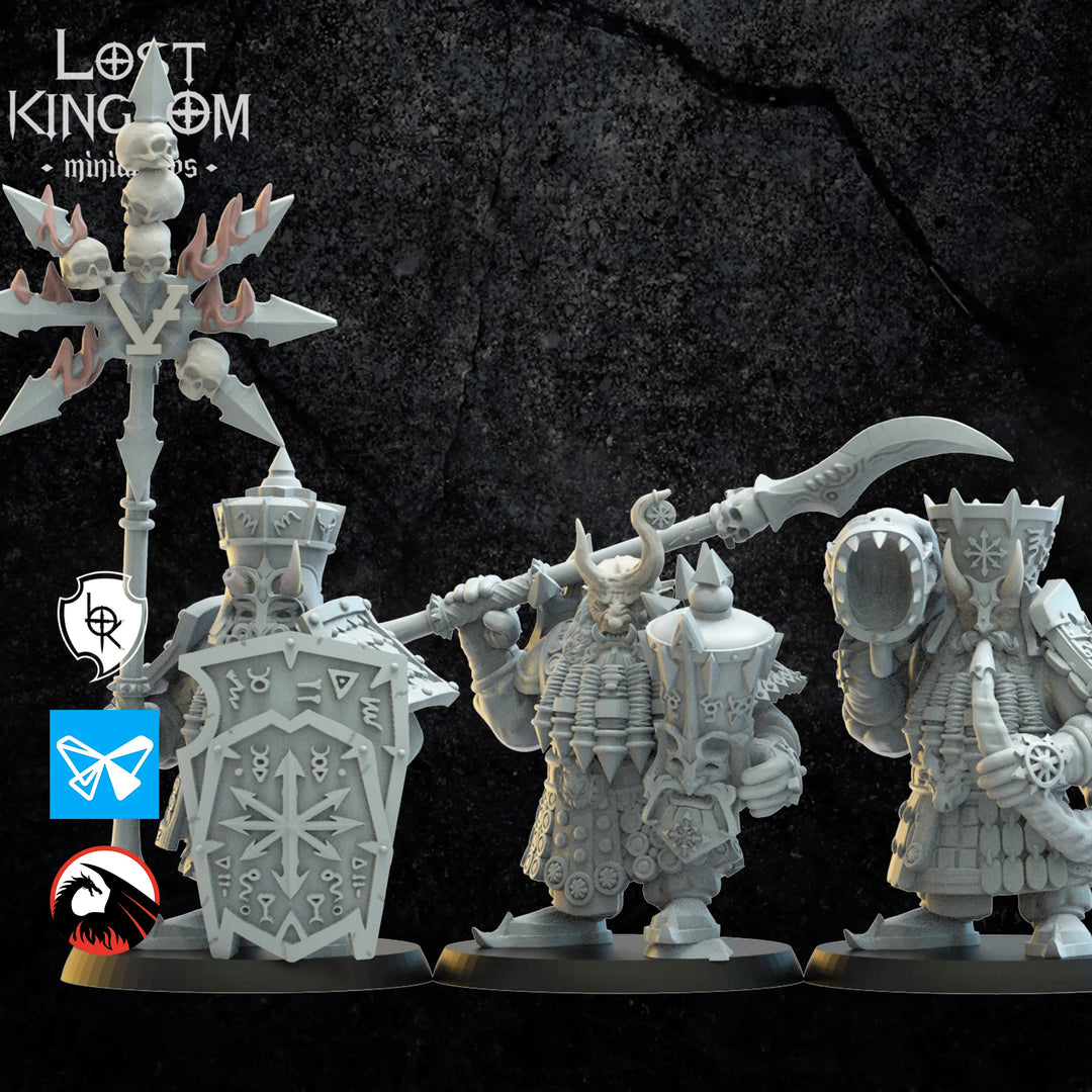 Immortals Regiments Captains - Infernal Dwarves by Lost Kingdom | Printing Services by Uproar Design & Print