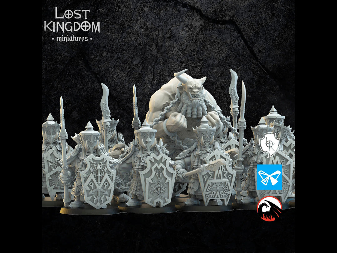 Immortals Regiments & Command Group - Infernal Dwarves by Lost Kingdom | Printing Services by Uproar Design & Print