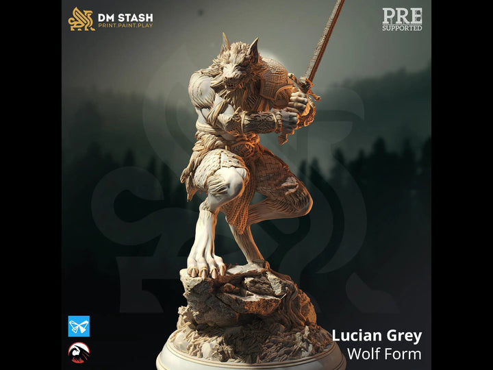 Lucian Grey - Wolf Form - Uproar Design & Print
