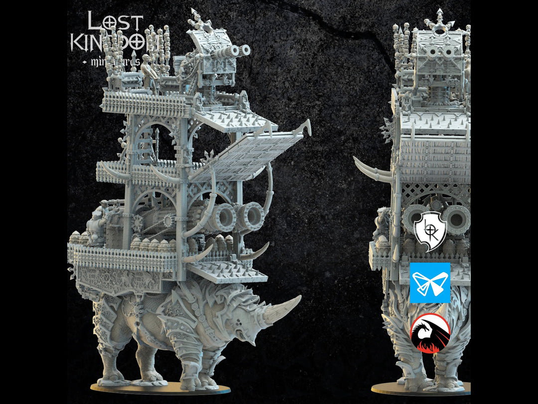 Magmhorin Siege Tower - Infernal Dwarves by Lost Kingdom | Printing Services by Uproar Design & Print