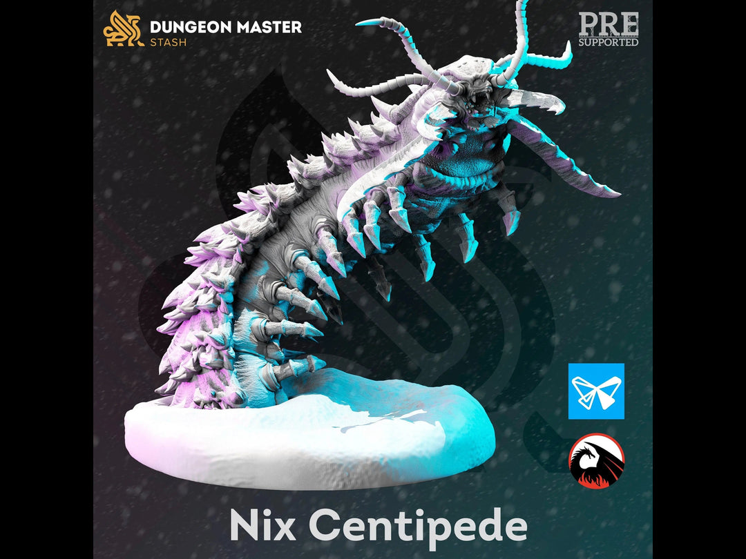Nix Centipede - Frozen Wastes of Oldavor by Dungeon Master Stash | Printing Services by Uproar Design & Print