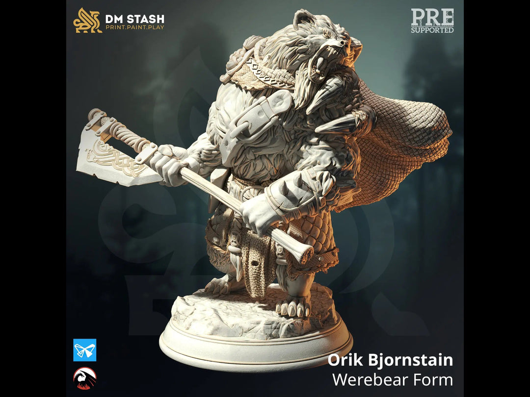 Orik Bjornstain - Werebear Form Dungeon Master Stash
