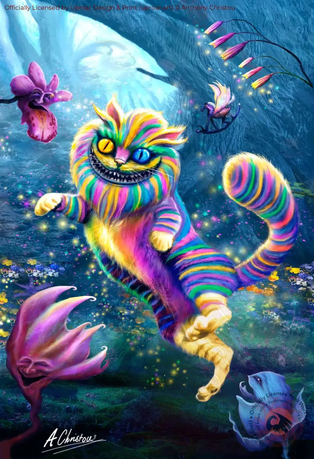 Rainbow Cheshire Cat Anthony Christou