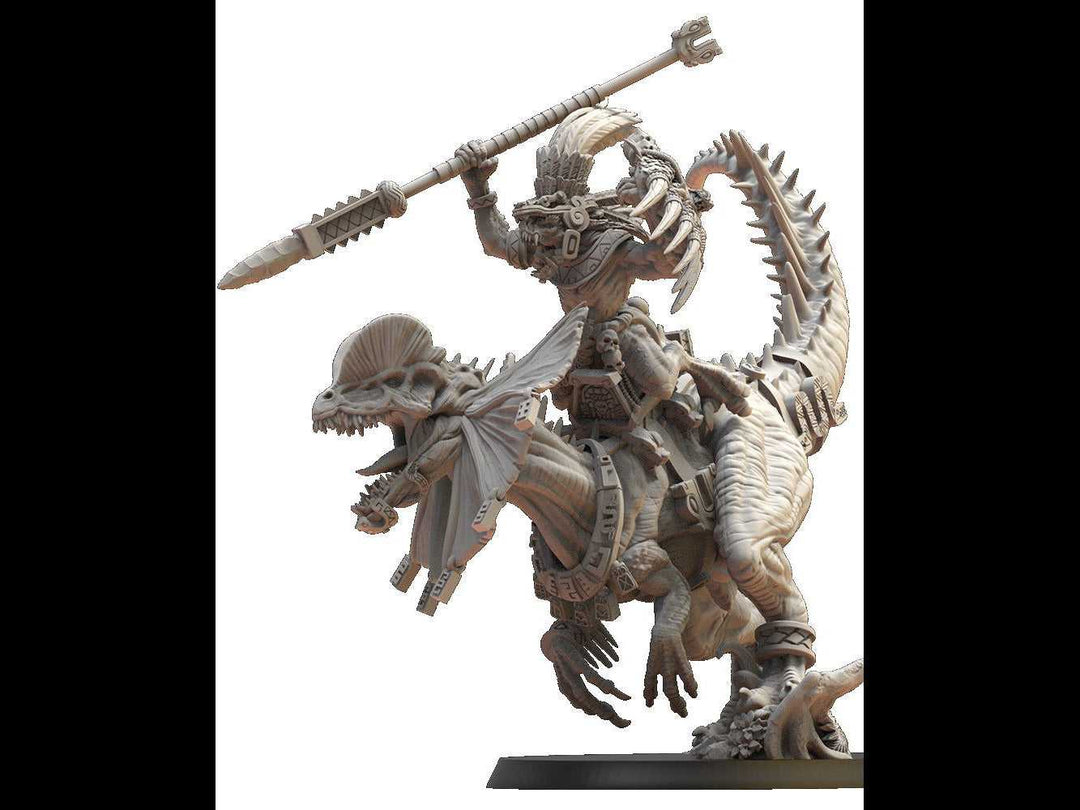 Saurian General on Dilophosaurus by Lost Kingdom | Printing Services by Uproar Design &amp; Print