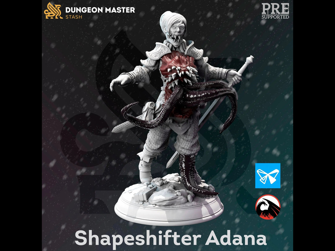 Shapeshifter Adana - Frozen Wastes of Oldavor by Dungeon Master Stash | Printing Services by Uproar Design & Print