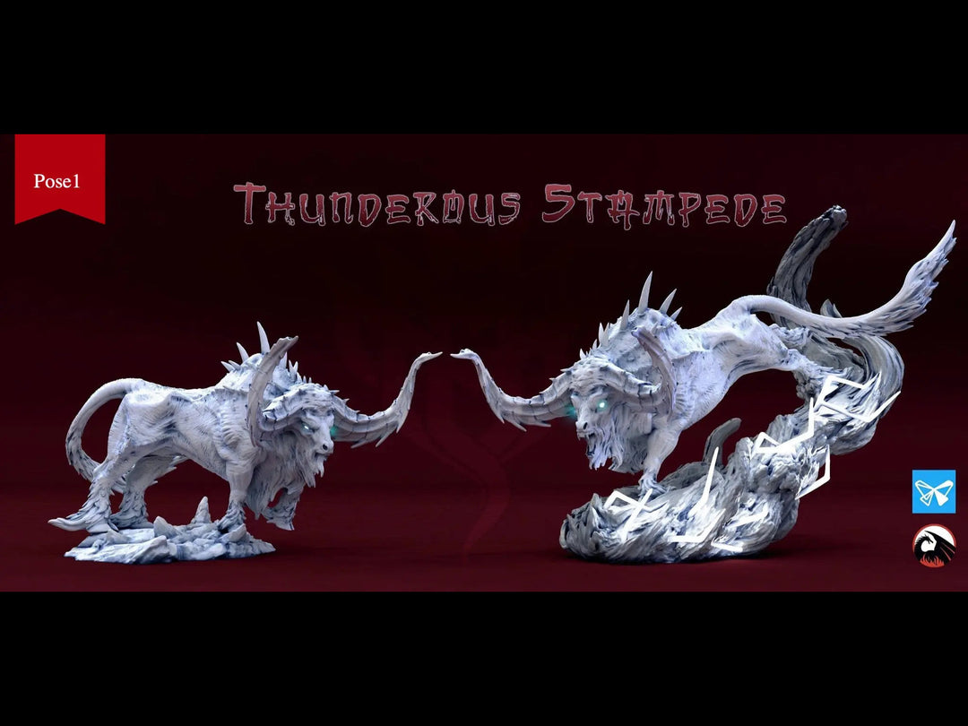 Thunderous Stampede -  Dynasty of the Wild by Mini Monster Mayhem | Printing Services by Uproar Design & Print