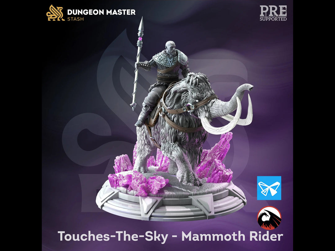 Touches-The-Sky - Mammoth Rider - Brawn & Brains by Dungeon Master Stash | Printing Services by Uproar Design & Print