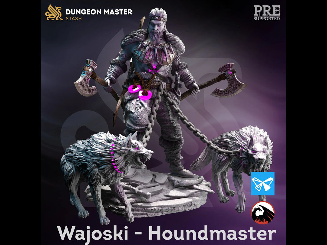 Wajoski - Houndmaster - Brawn & Brains by Dungeon Master Stash | Printing Services by Uproar Design & Print