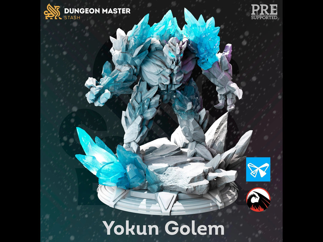 Yokan Golem - Frozen Wastes of Oldavor by Dungeon Master Stash | Printing Services by Uproar Design & Print