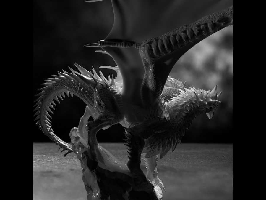Young Red Dragon Lord of the Print