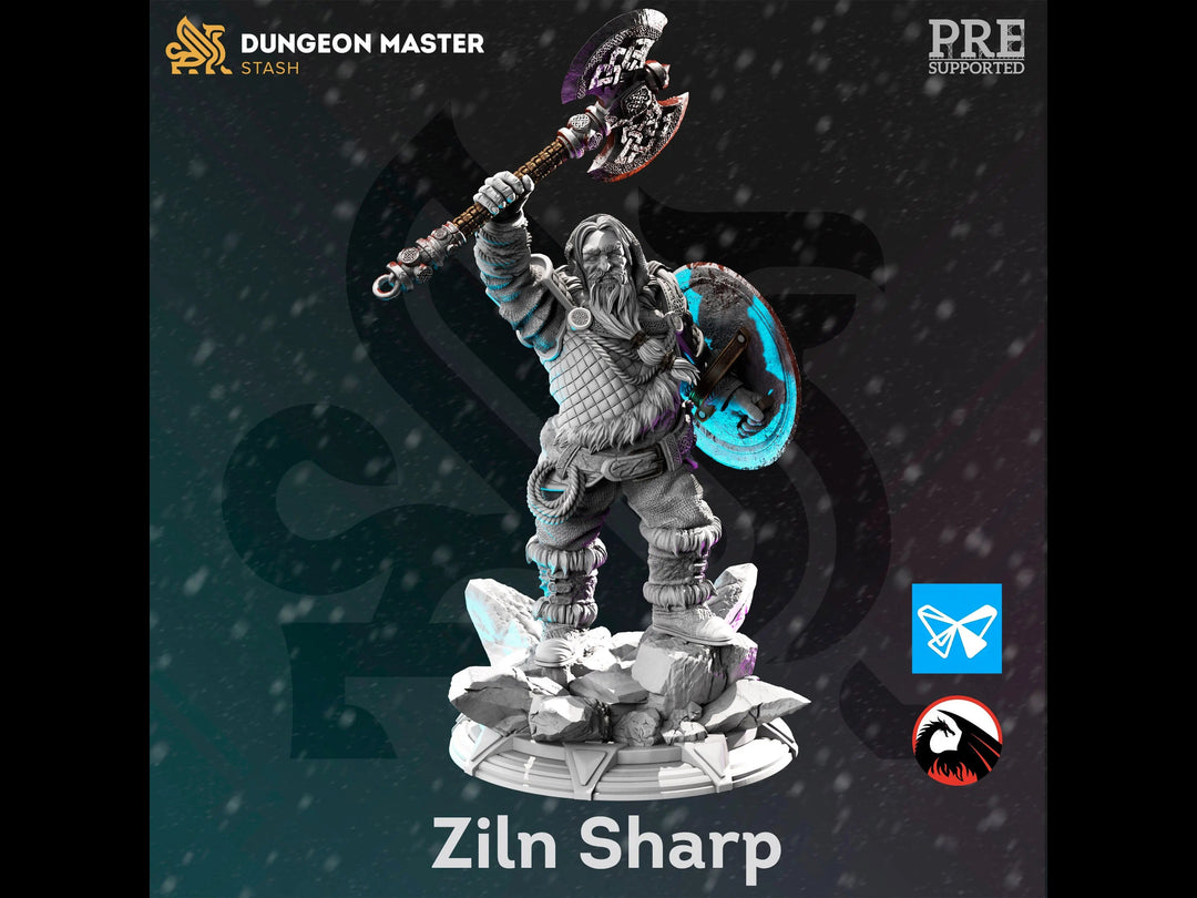Ziln Sharp - Frozen Wastes of Oldavor by Dungeon Master Stash | Printing Services by Uproar Design & Print