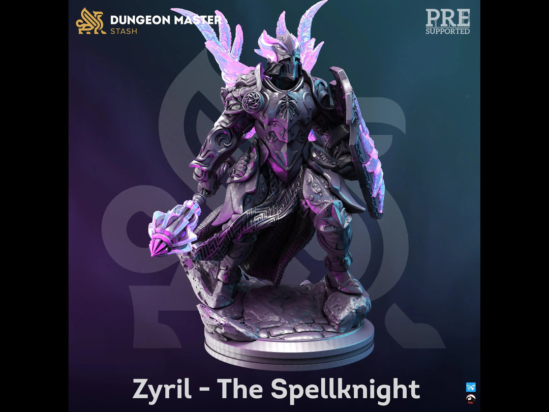 Zyril The Spelknight - Masters of the Arcane by Dungeon Master Stash | Printing Services by Uproar Design & Print